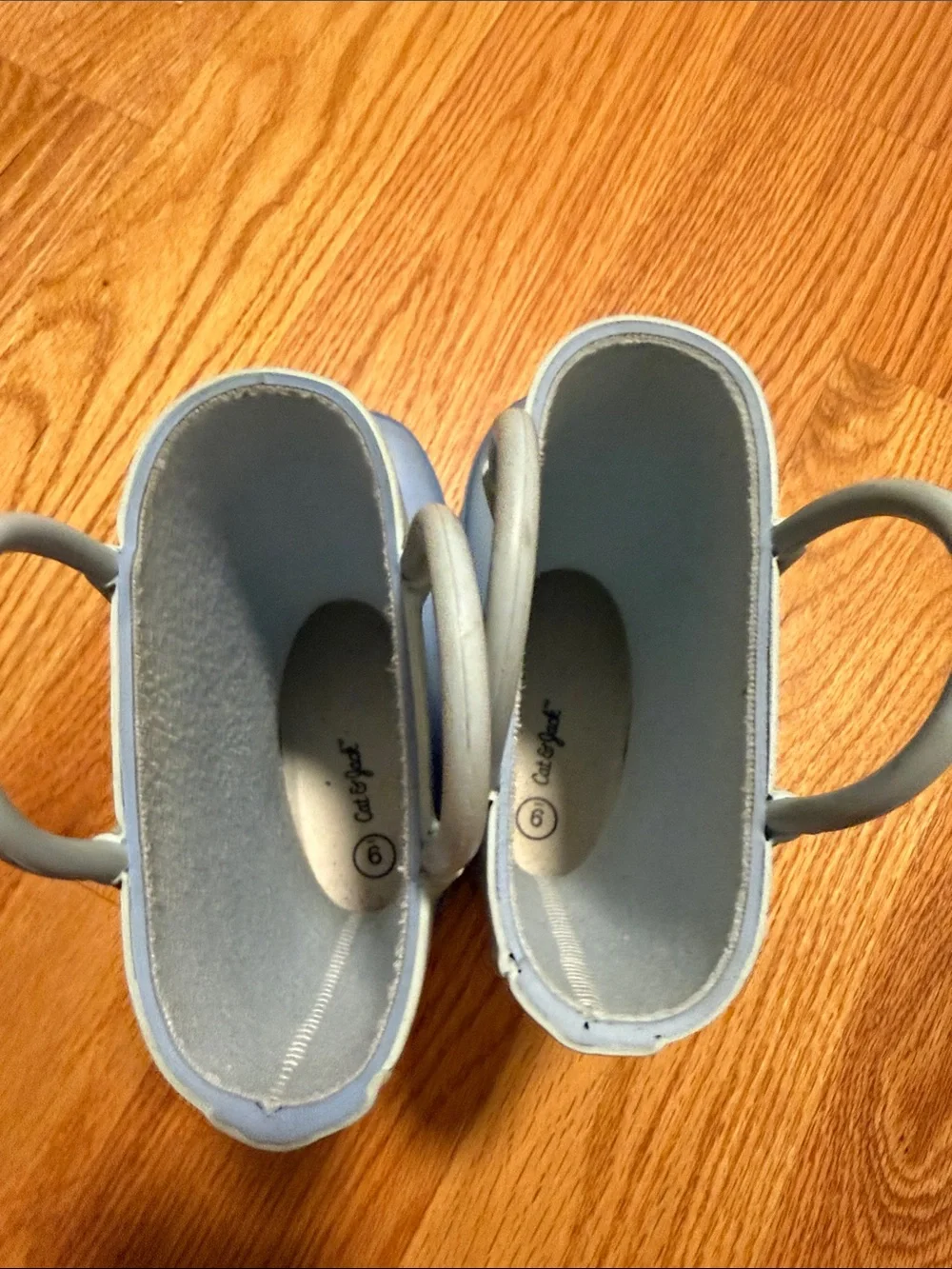 Cat & Jack Light Blue Kids Submarine Rain Boots